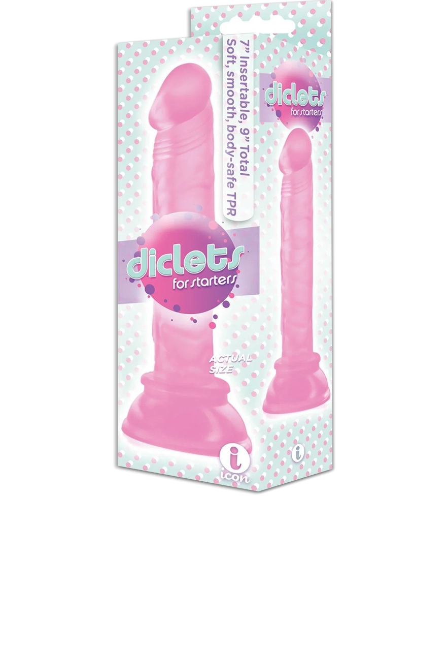 Icon Brands - The 9's - Diclets 9 Inch Jelly TPR Suction Cup Dildos