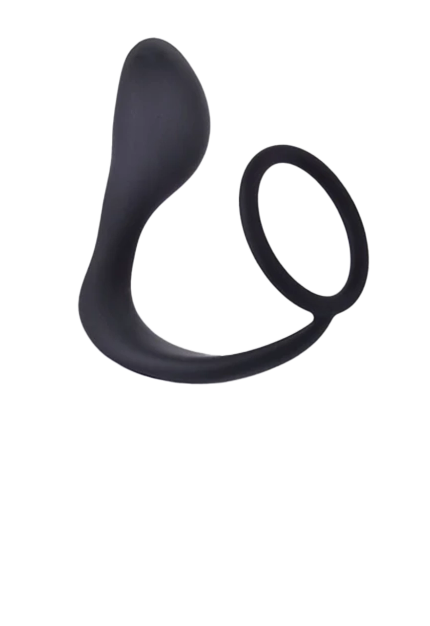 Icon Brands - The 9's - P-Zone Cock Ring Massager Stimulator, Black