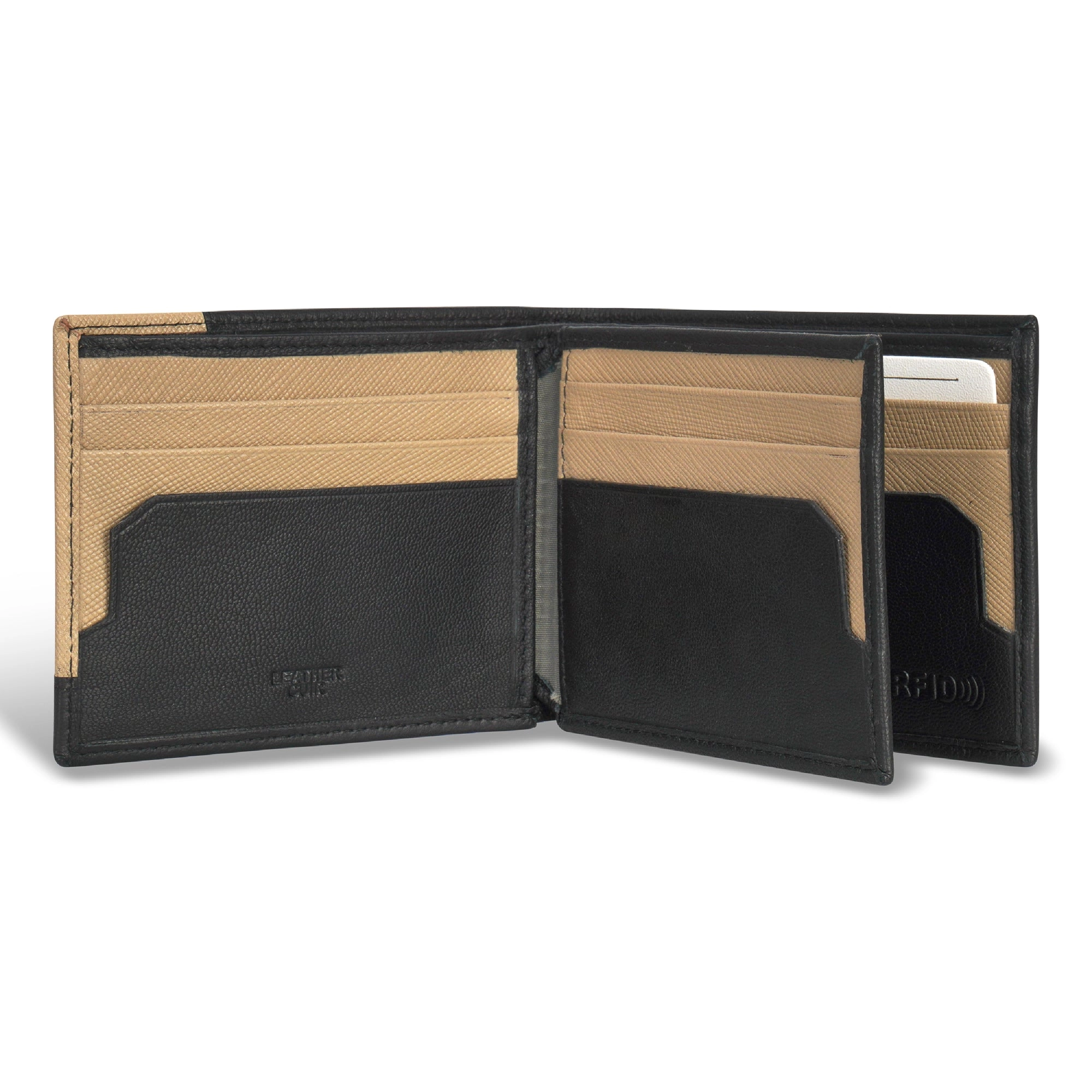 Iconic / Leather Center Wing Wallet *Drop Ship*