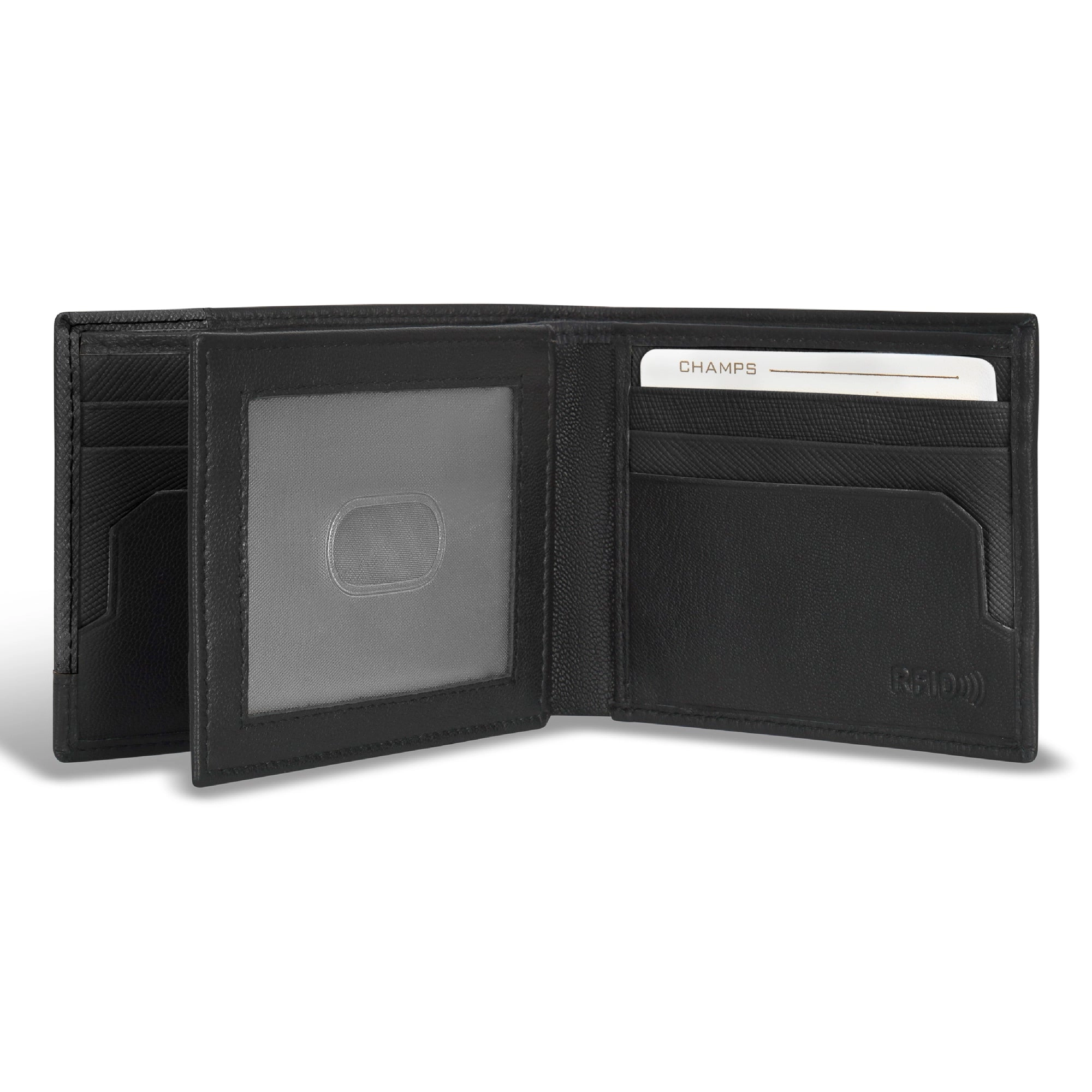 Iconic / Leather Center Wing Wallet *Drop Ship*