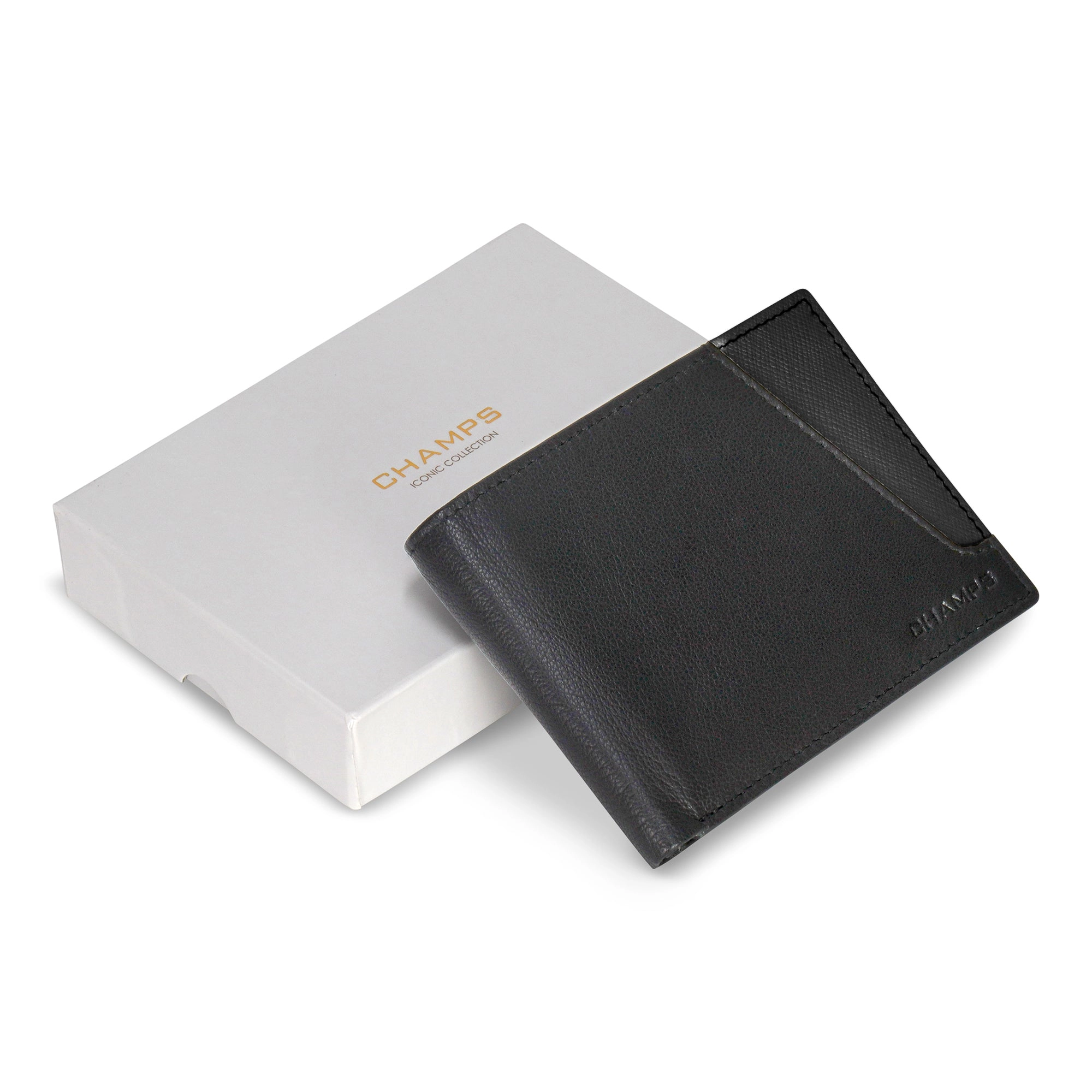 Iconic / Leather Center Wing Wallet *Drop Ship*