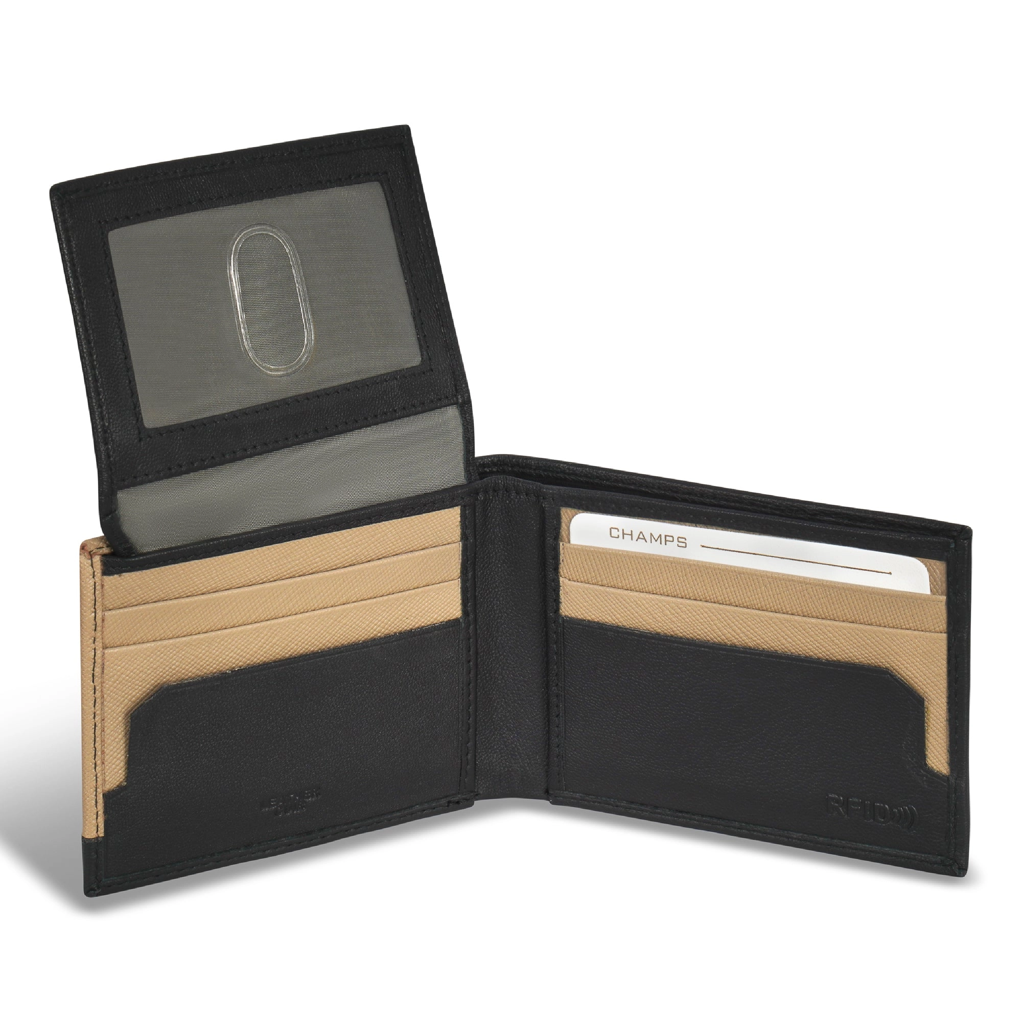 Iconic / Leather Top Wing Wallet *Drop Ship*