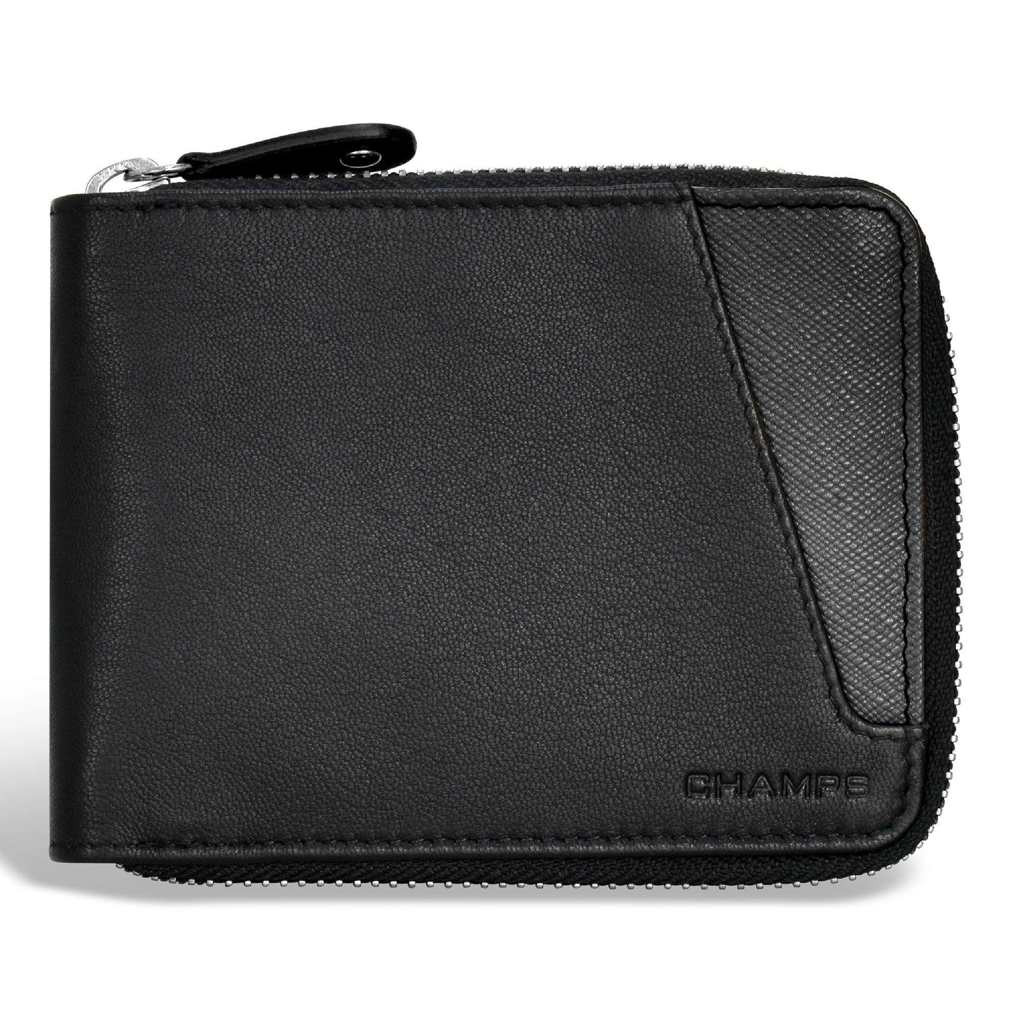 Iconic / Leather Zip Around Wallet *Drop Ship*