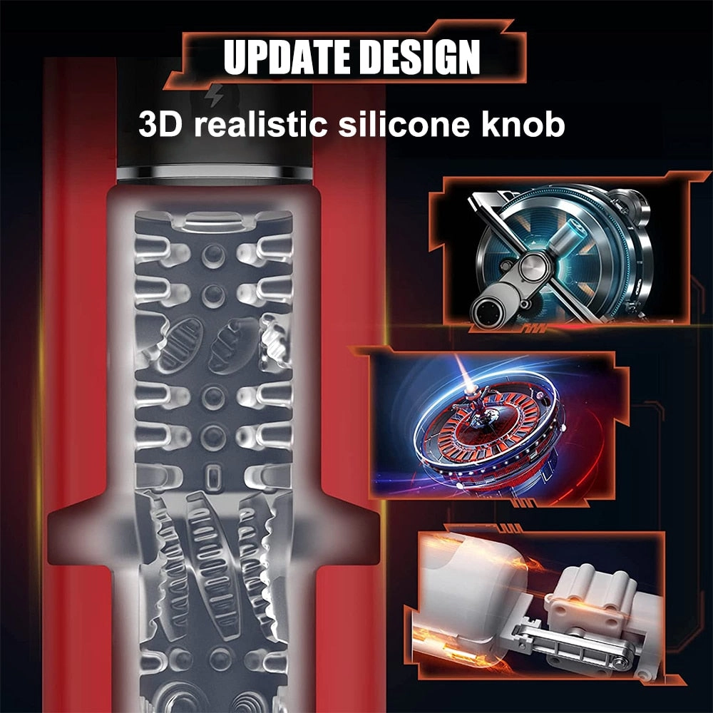 IPX7 Automatic Telescopic Male Masturbator Vibrating Blowjob Masturbation Cup Sex Toys for Men