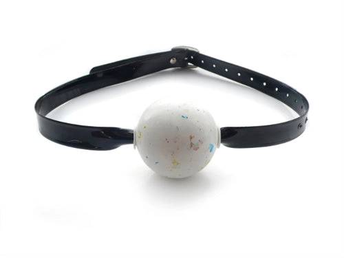 Jawbreaker Gag in Black PVC Strap