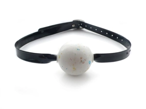 Jawbreaker Gag in Black PVC Strap