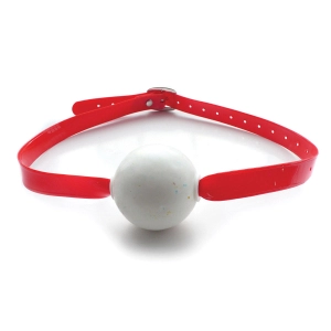 Jawbreaker Gag in Red PVC Strap