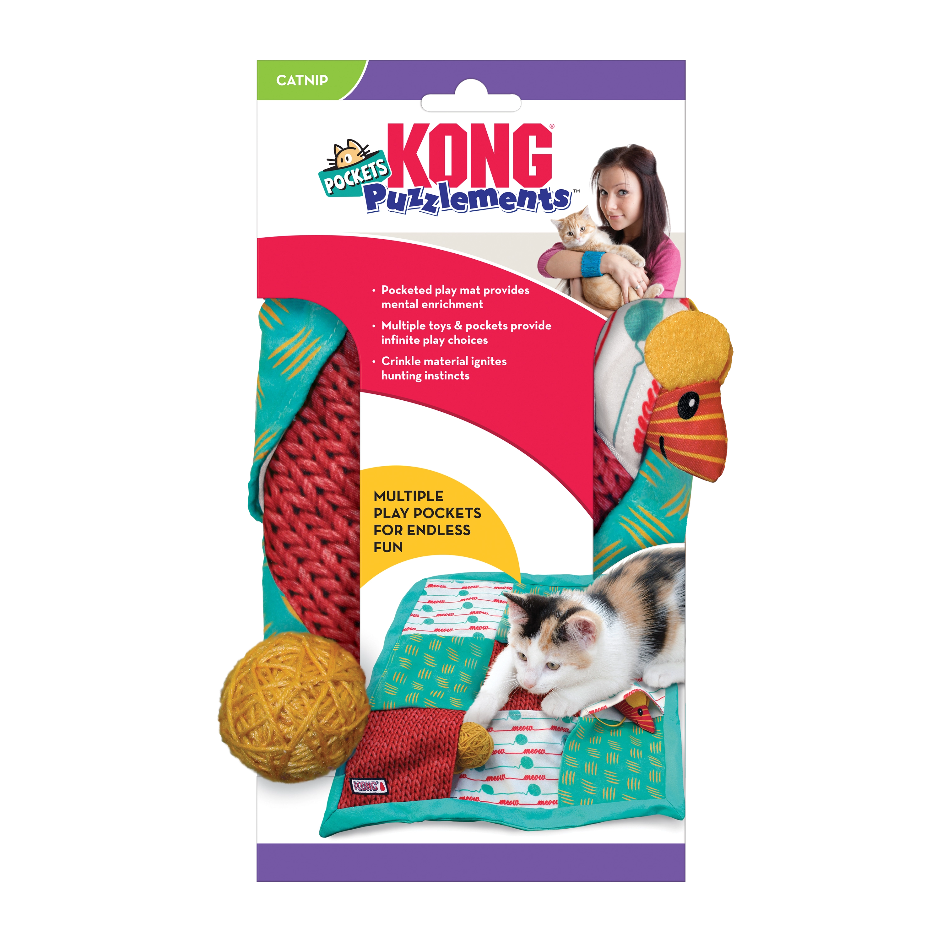 KONG Puzzlements Pockets Cat Toy