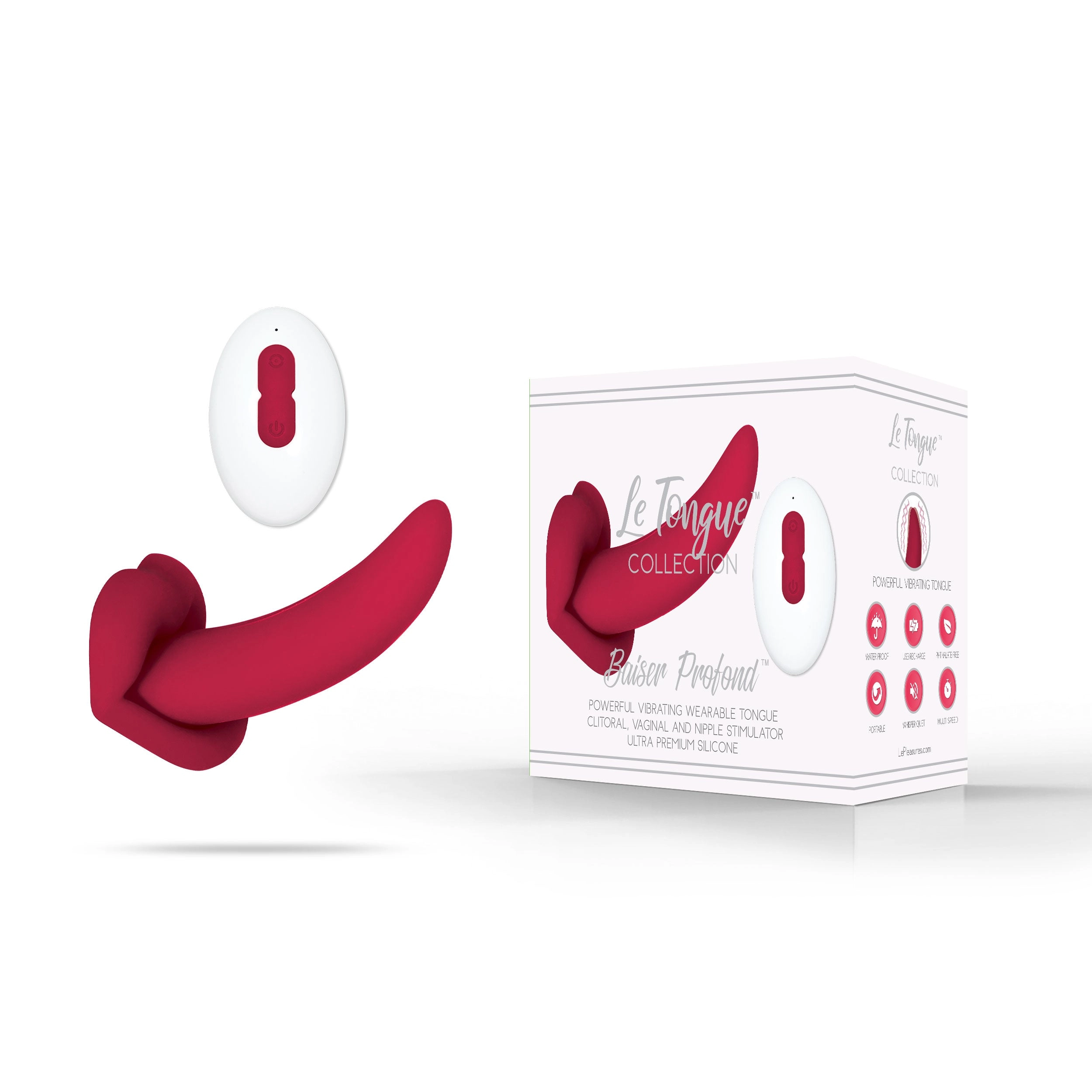 Le Tongue Collection Baiser Profond Vibrating Tongue Silicone Personal Stimulator