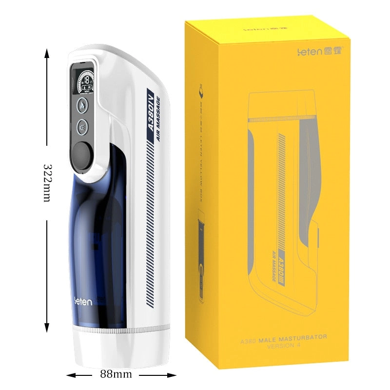 Leten A380 IV Automatic Piston Telescopic Heated Male Masturbator Cup Vagina Moaning Sex Toys