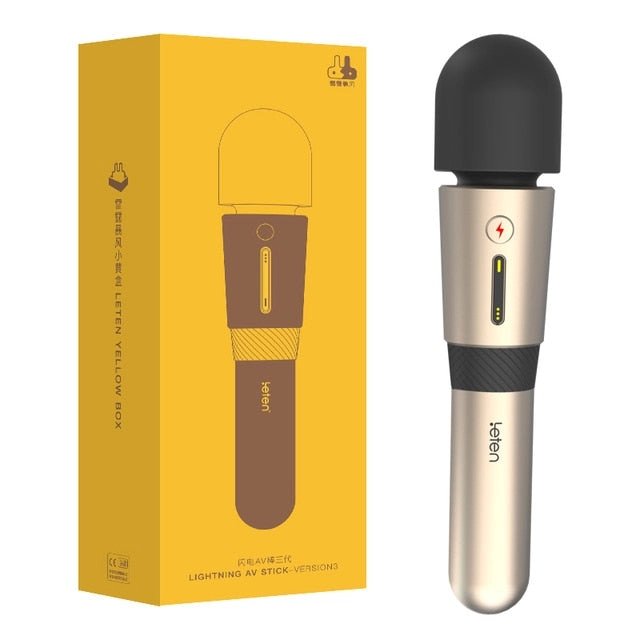 Leten Lightning 3 Powerful AV wand Vibrator for Women