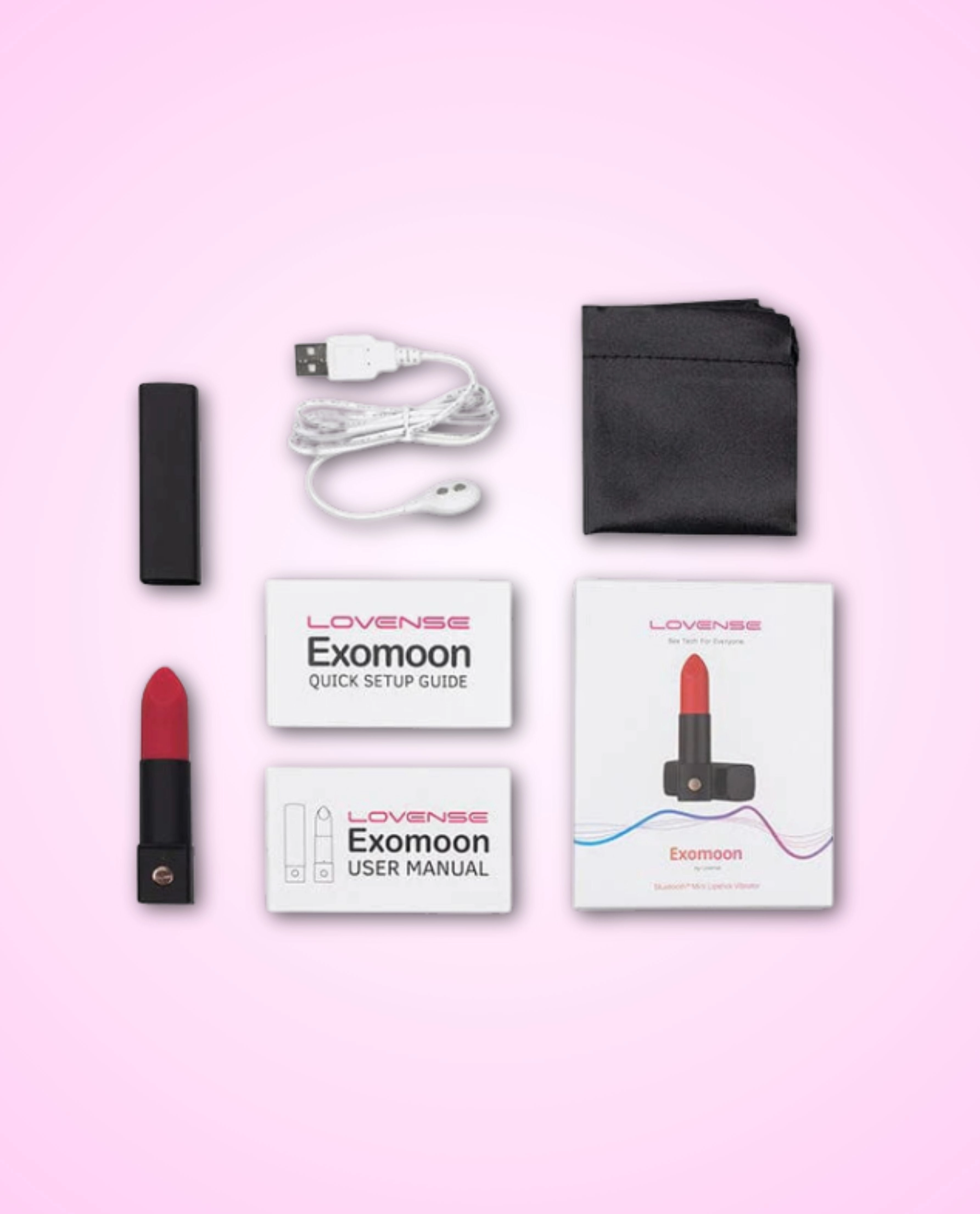 Lovense Exomoon App-Controlled Lipstick Vibrator