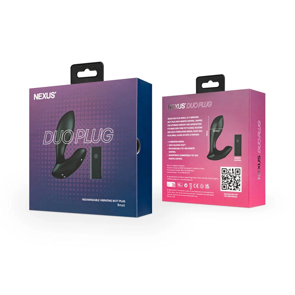 Nexus Duo Plug Small - Black