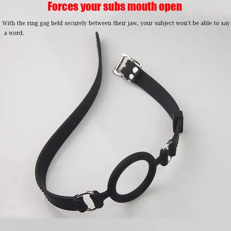 O Ring Gag Bondage Toys Restraint System BDSM Sex Toy
