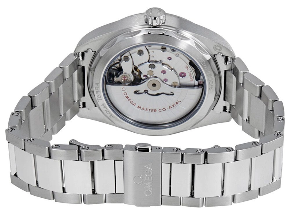 Omega Seamaster Aqua Terra Automatic Chronometer Stainless Steel Black Dial Date Mens Watch 220.10.41.21.01.001