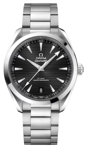 Omega Seamaster Aqua Terra Automatic Chronometer Stainless Steel Black Dial Date Mens Watch 220.10.41.21.01.001