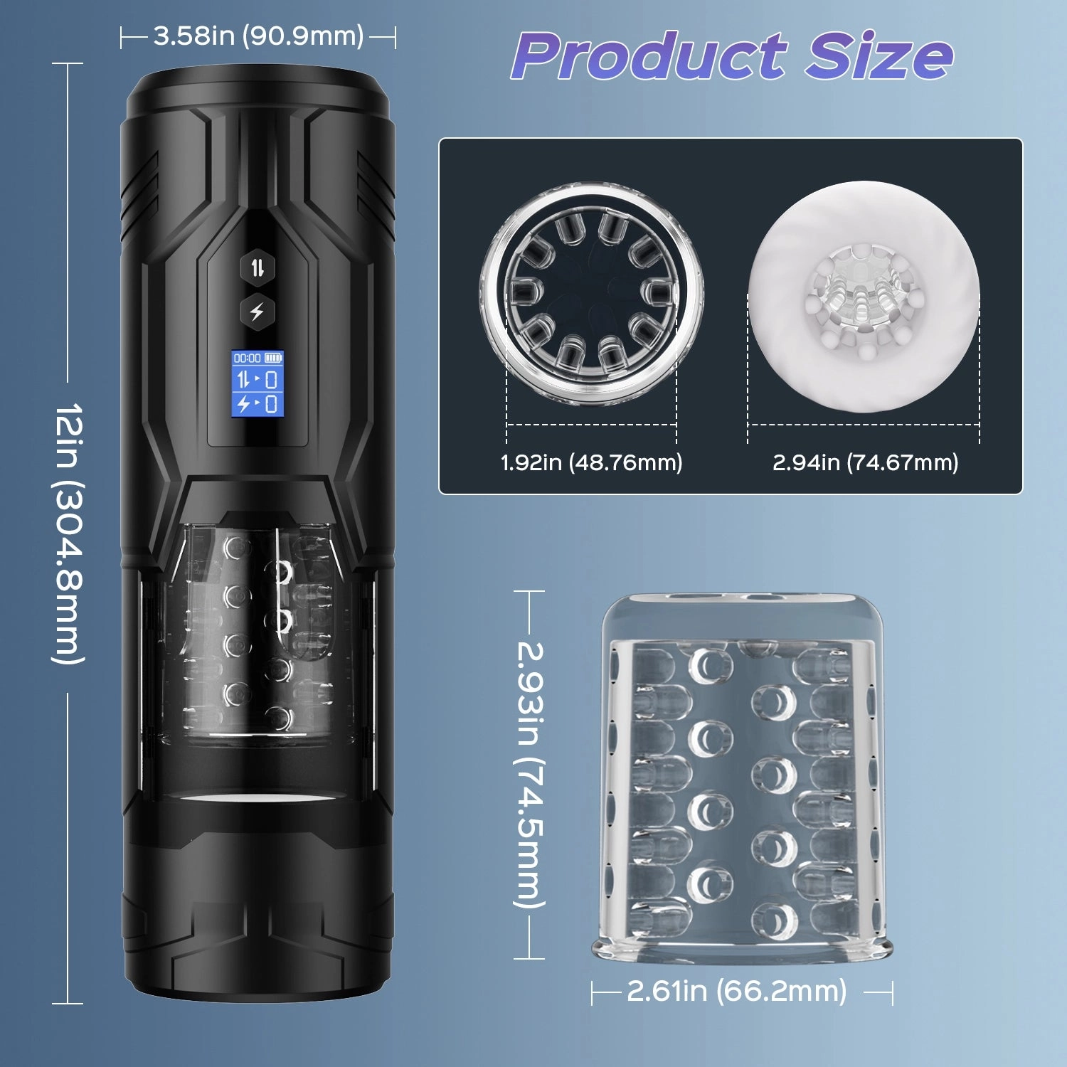 Onyx - Automatic Vibrating, Stroking & Rotating Male Masturbator