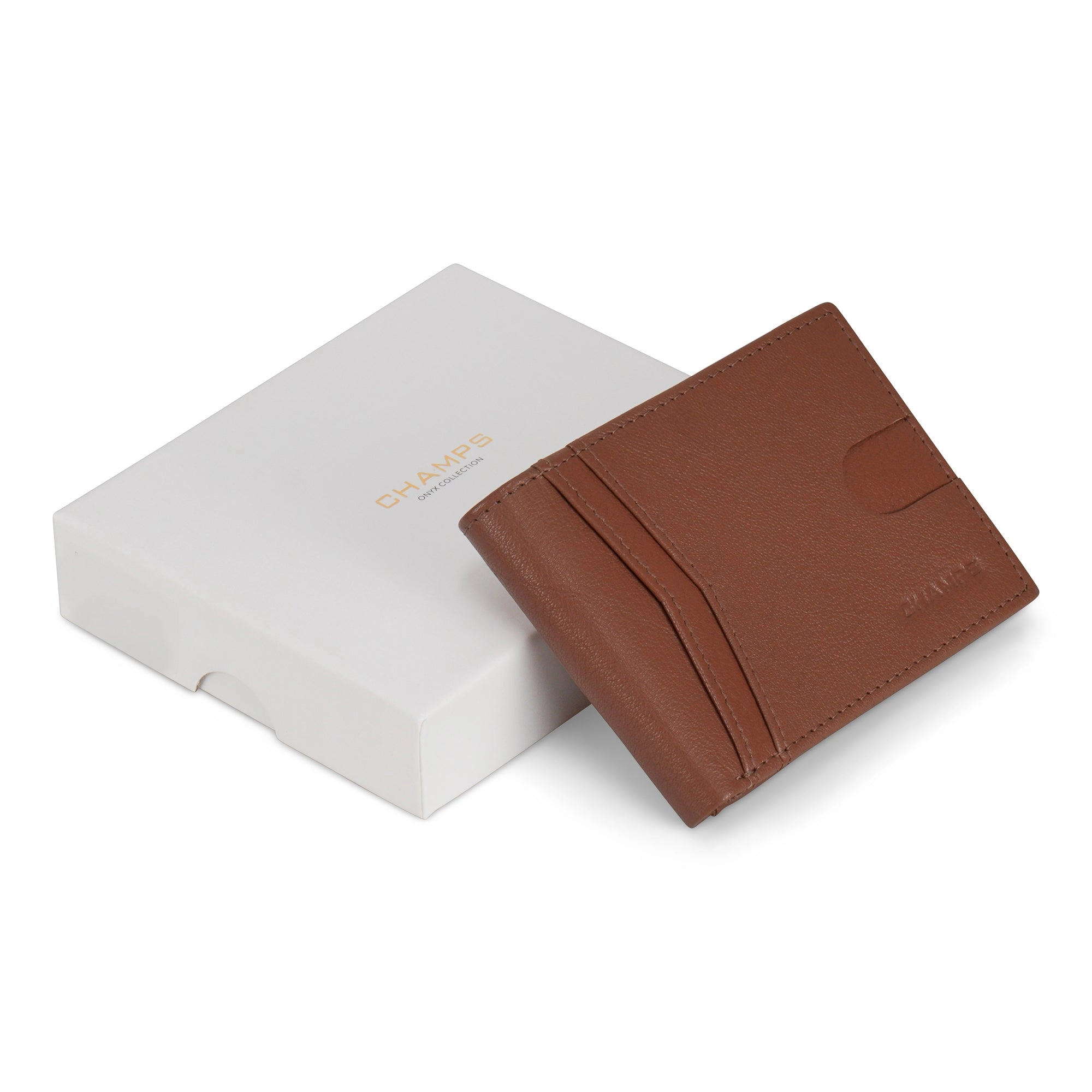 Onyx / Leather Access Center Wing Wallet *Drop Ship*
