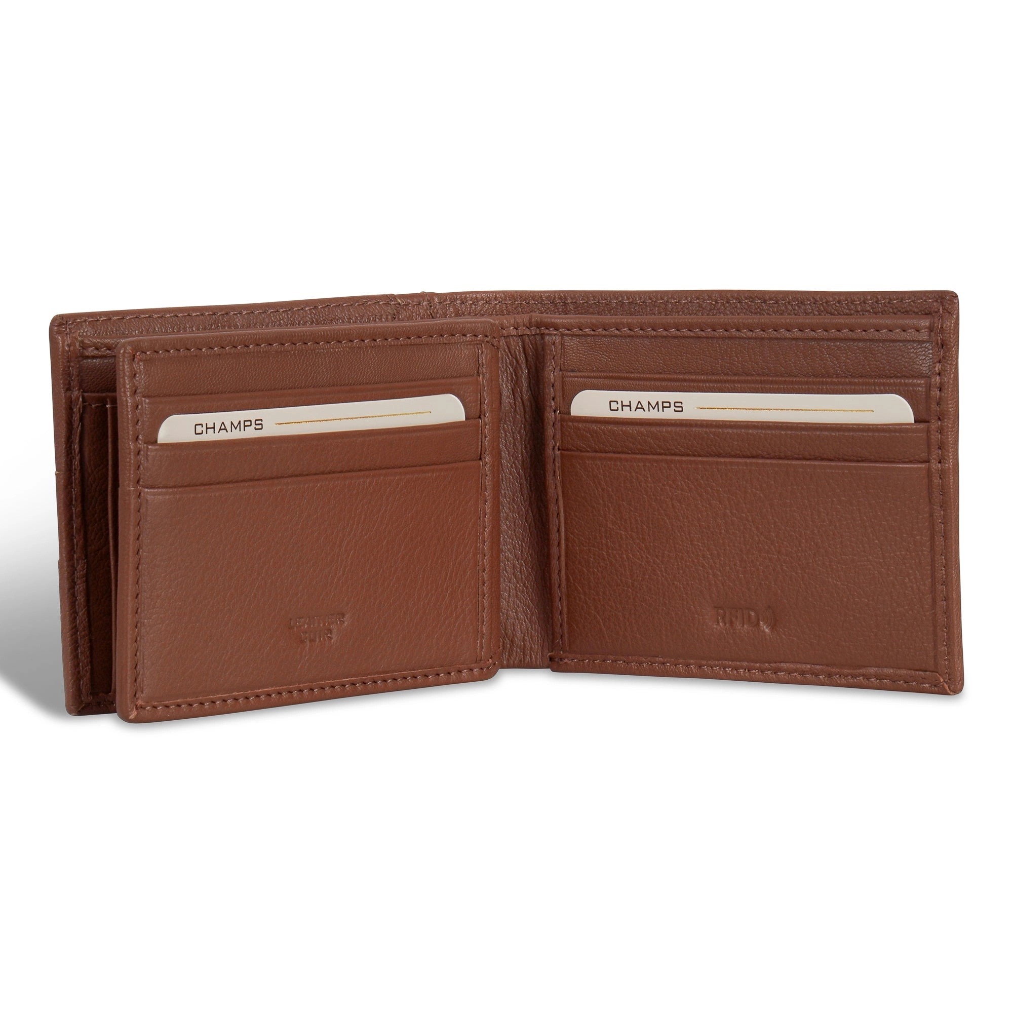 Onyx / Leather Access Center Wing Wallet *Drop Ship*