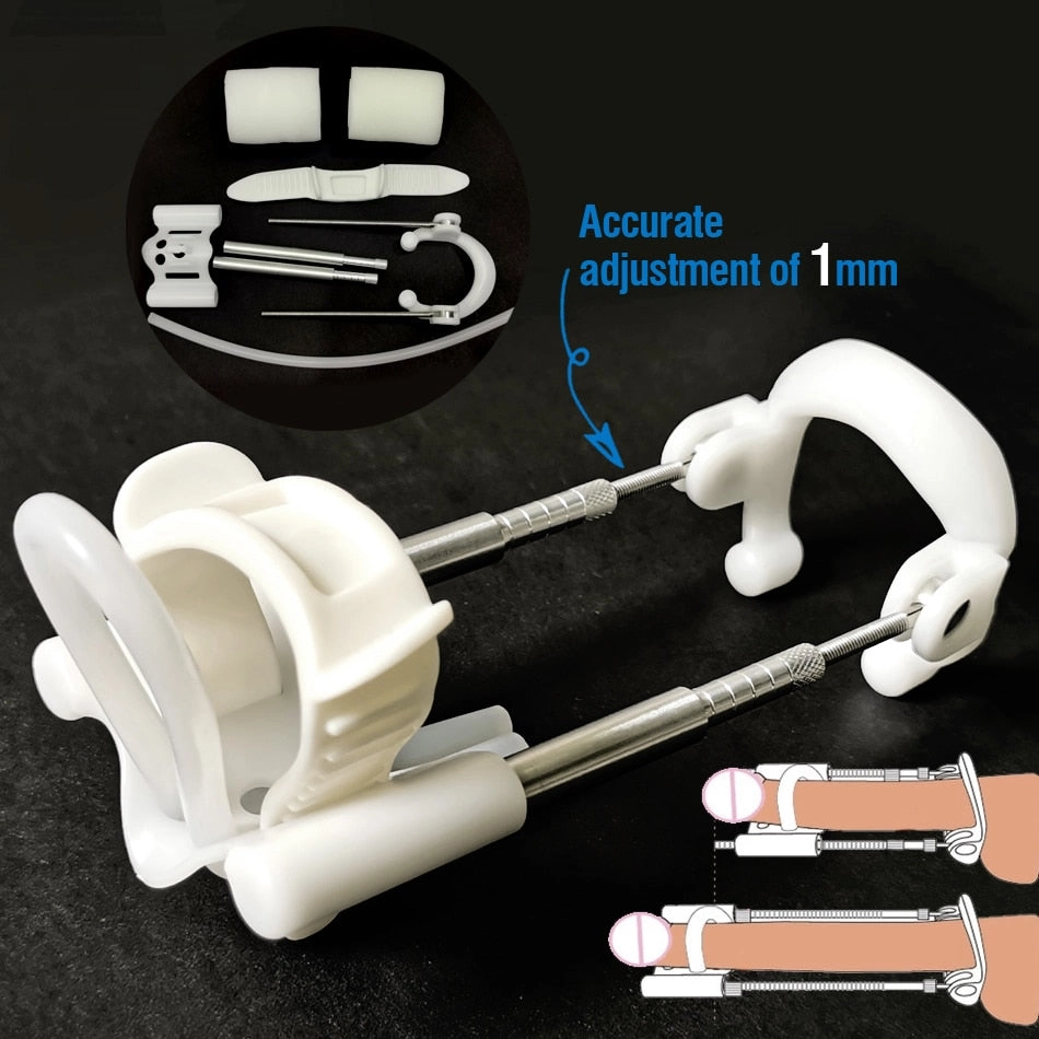 Penis Extender Male Dick Enlargement Edge Stretcher Pump Strap Extension Penis Enlarger Erection Device