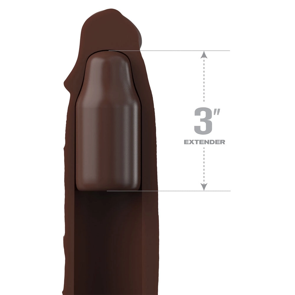 Pipedream Fantasy X-Tensions Elite Mega 3 Inch X-Tension - Brown