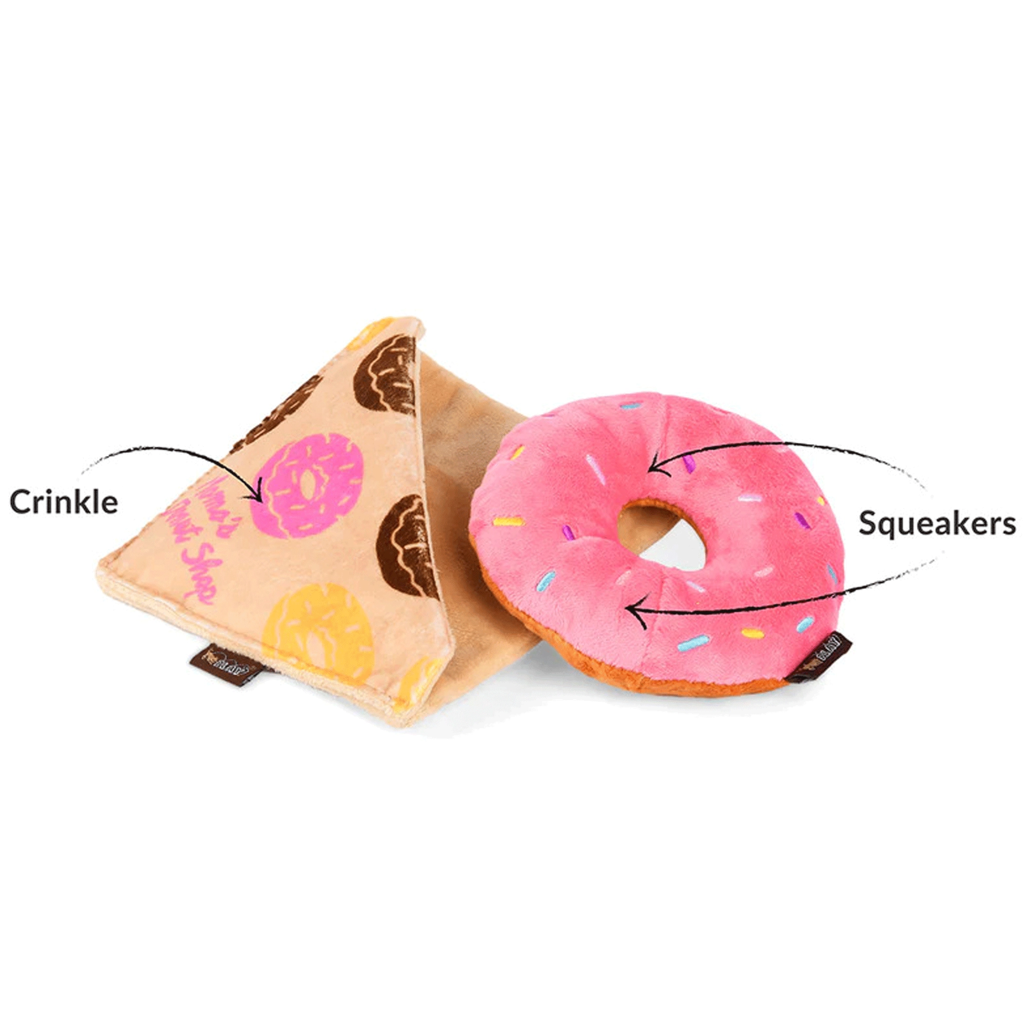 P.L.A.Y. Donut Pink Dog Toys
