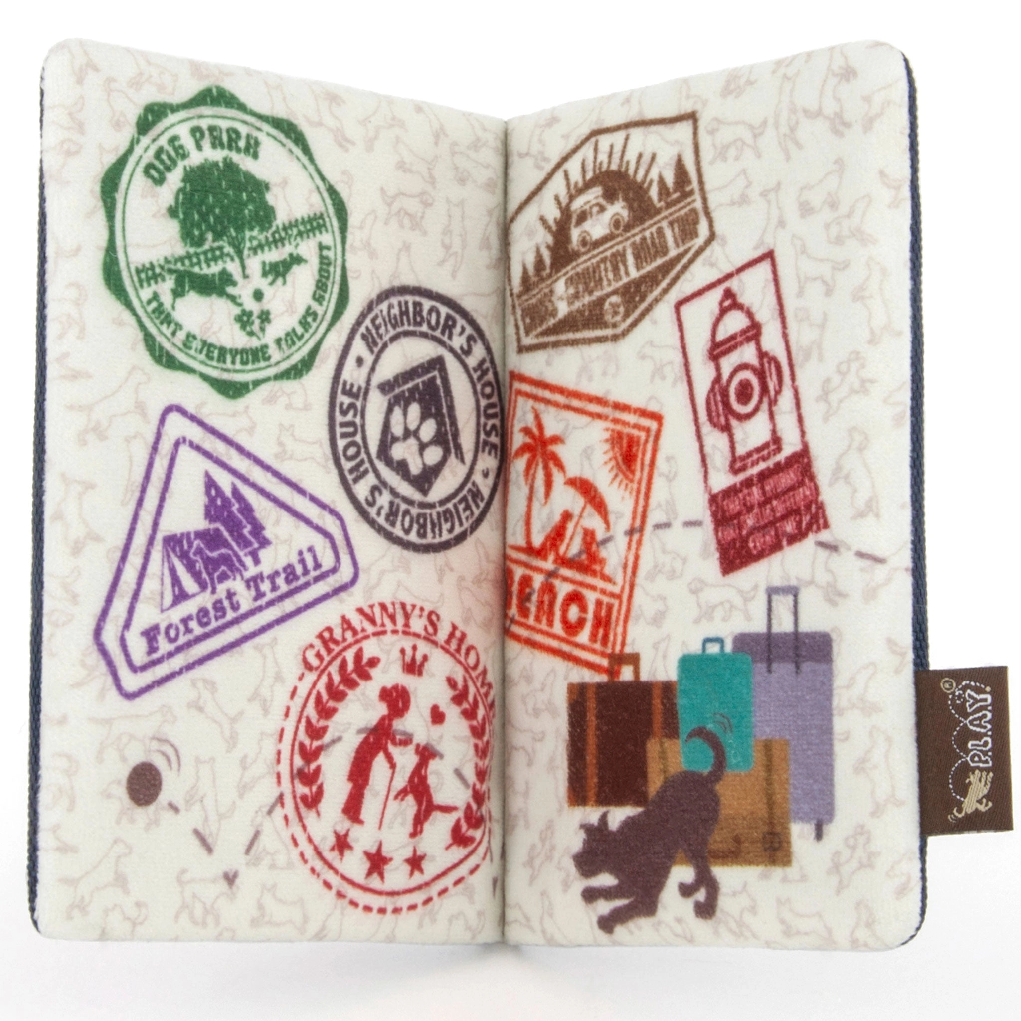 P.L.A.Y. Globetrotter Toy Passport Dog Toys