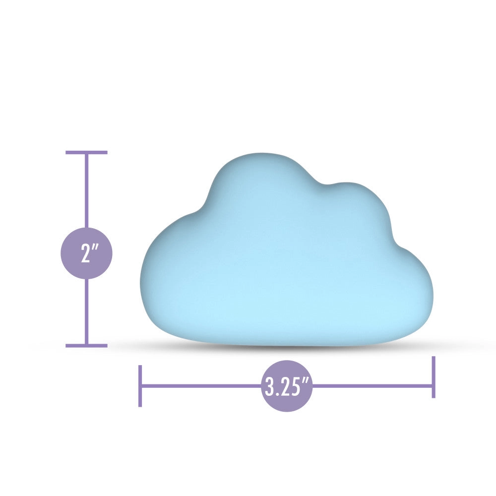 Play With Me | Cuddle Cloud Handheld Silicone Clitoral Vibrator With Sensual Pleasure Nubs – USB Rechargeable – In Blue