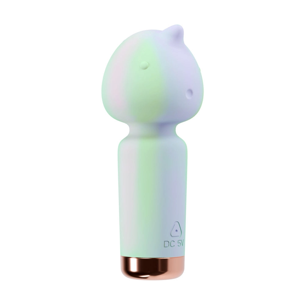 Play With Me | Unicorn Dreams Handheld Silicone Clitoral Vibrator With Sensual Pleasure Nubs - USB Rechargeable - In Blue