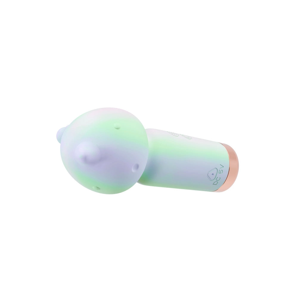 Play With Me | Unicorn Dreams Handheld Silicone Clitoral Vibrator With Sensual Pleasure Nubs - USB Rechargeable - In Blue