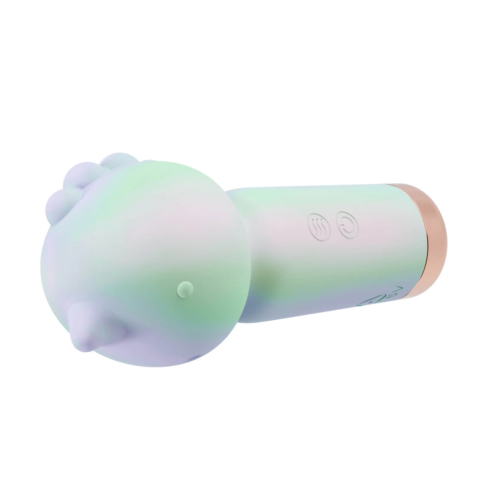 Play With Me | Unicorn Dreams Handheld Silicone Clitoral Vibrator With Sensual Pleasure Nubs - USB Rechargeable - In Blue
