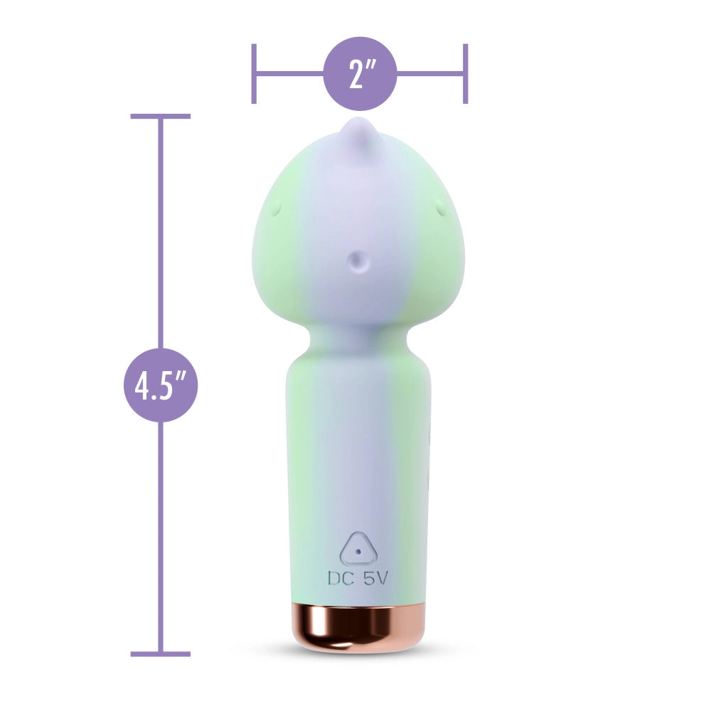 Play With Me | Unicorn Dreams Handheld Silicone Clitoral Vibrator With Sensual Pleasure Nubs - USB Rechargeable - In Blue