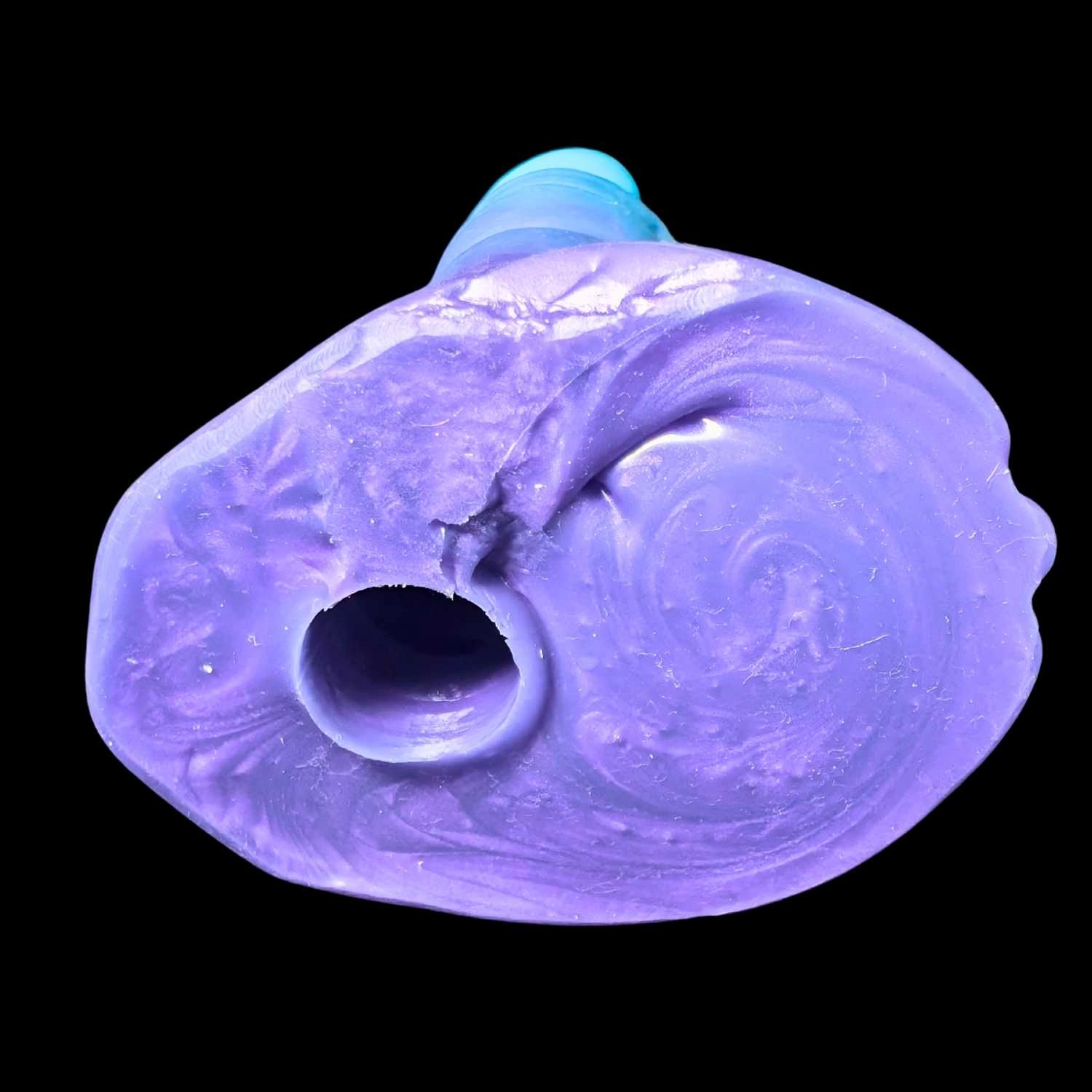 Premade FLOP Medium Kezax - Fade Kreature Purple to Blue Glow w Kreature Lock Hole - Classic Firmness