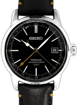 Presage Craftsmanship Urushi GMT Lacquer Black Ref. SARH001