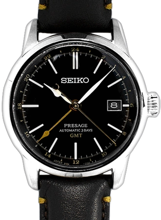 Presage Craftsmanship Urushi GMT Lacquer Black Ref. SARH001