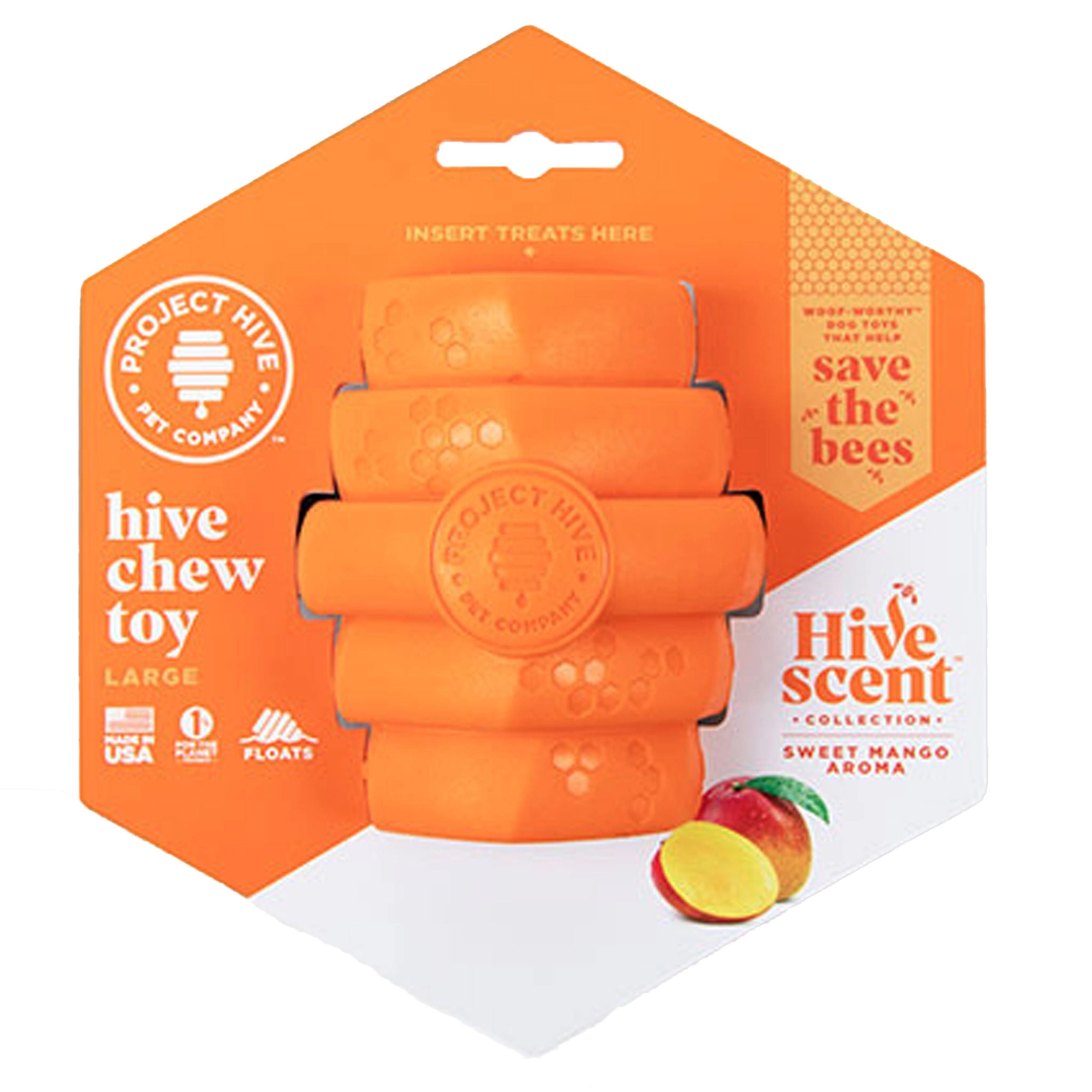 Project Hive Scented Chew Toy Mango Dog Toys