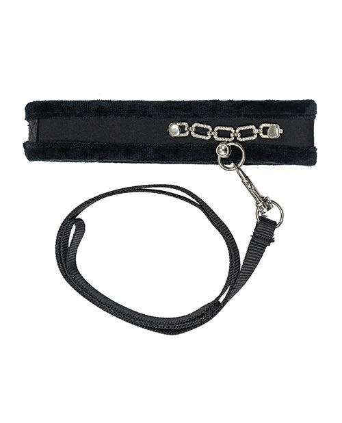 Punishment Crystal Detail Collar & 37 Leash