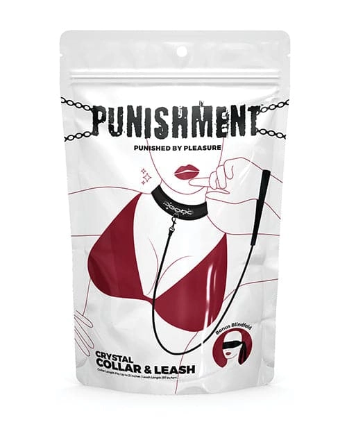 Punishment Crystal Detail Collar & 37 Leash