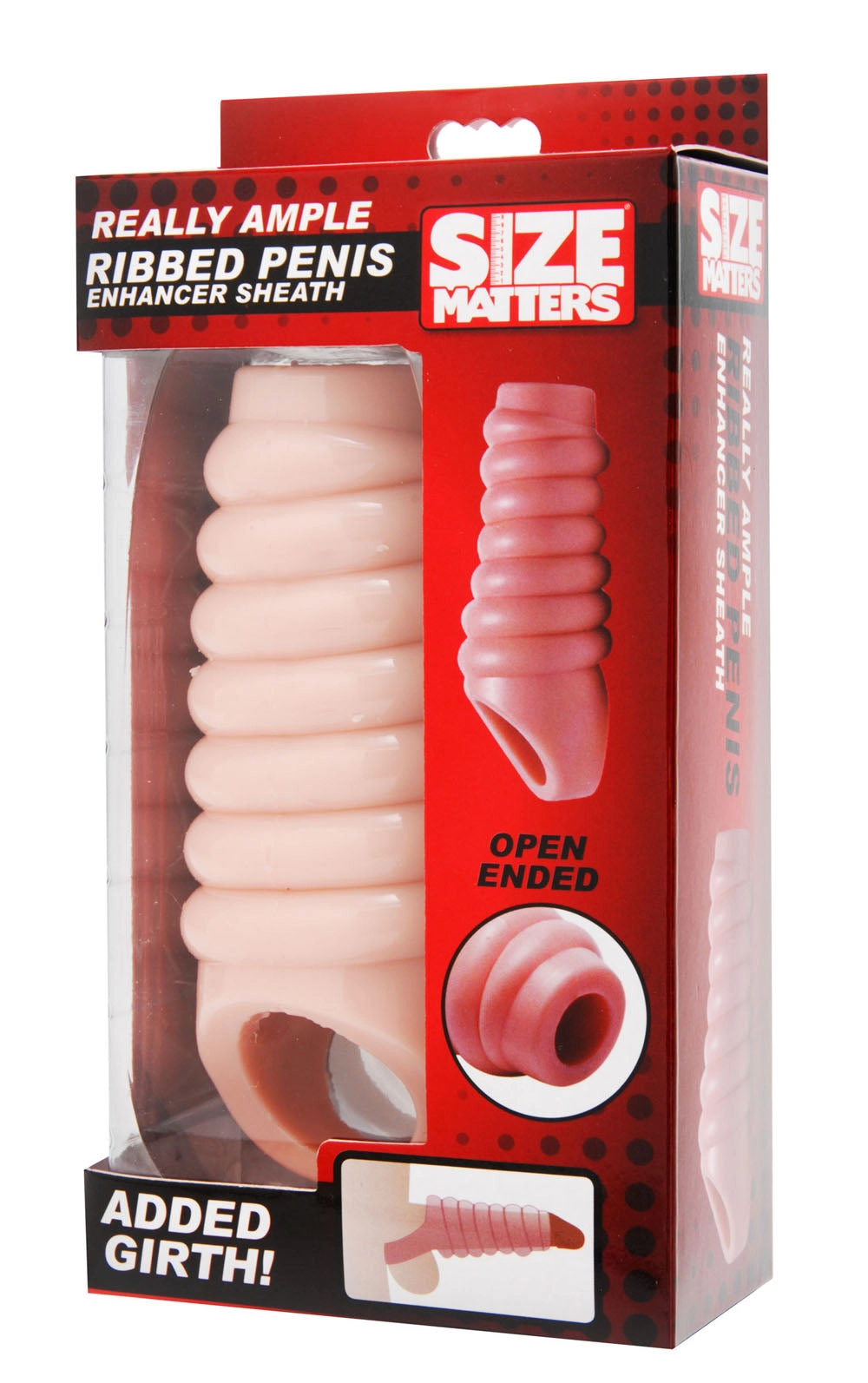 Ribbed Penis Sleeve with Ball Strap for Fun and Exciting Adventures