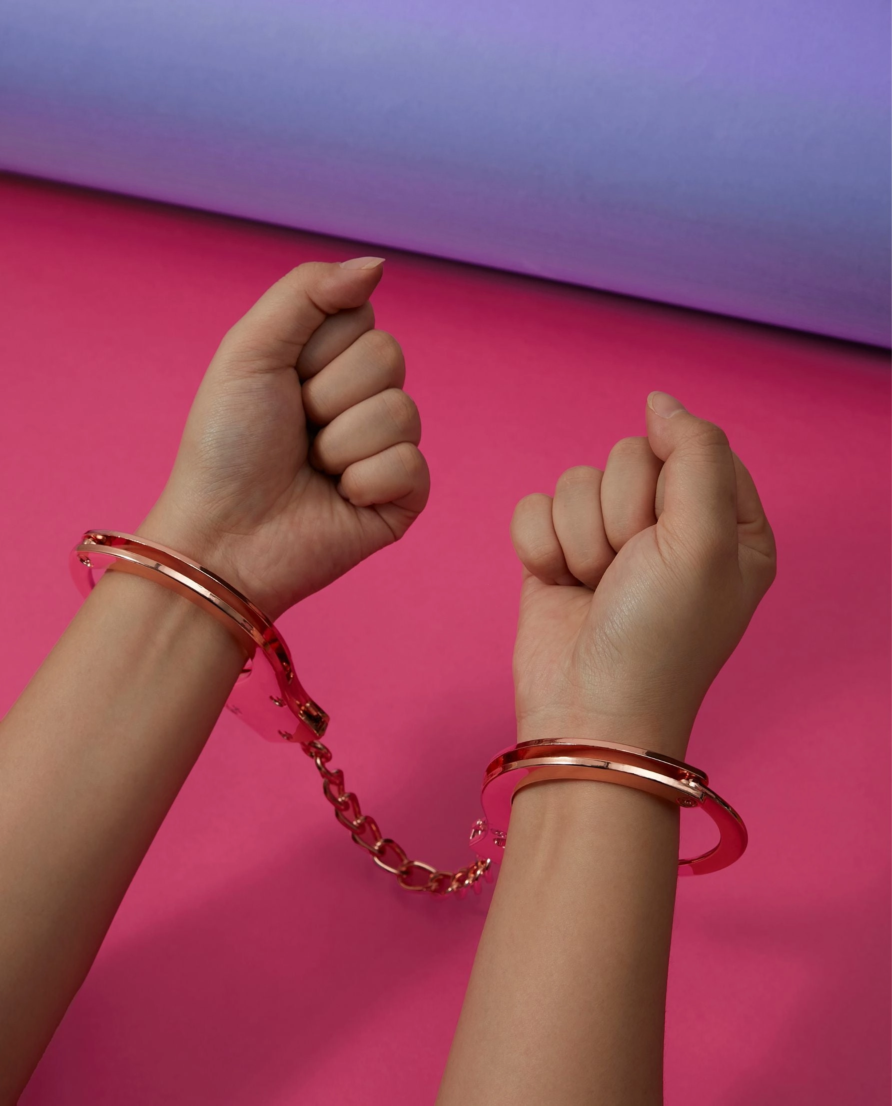 Rose Gold Bondage Hand Cuffs