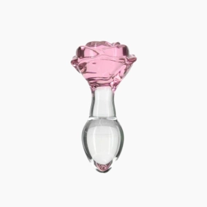 Rosy Glass Anal Plug