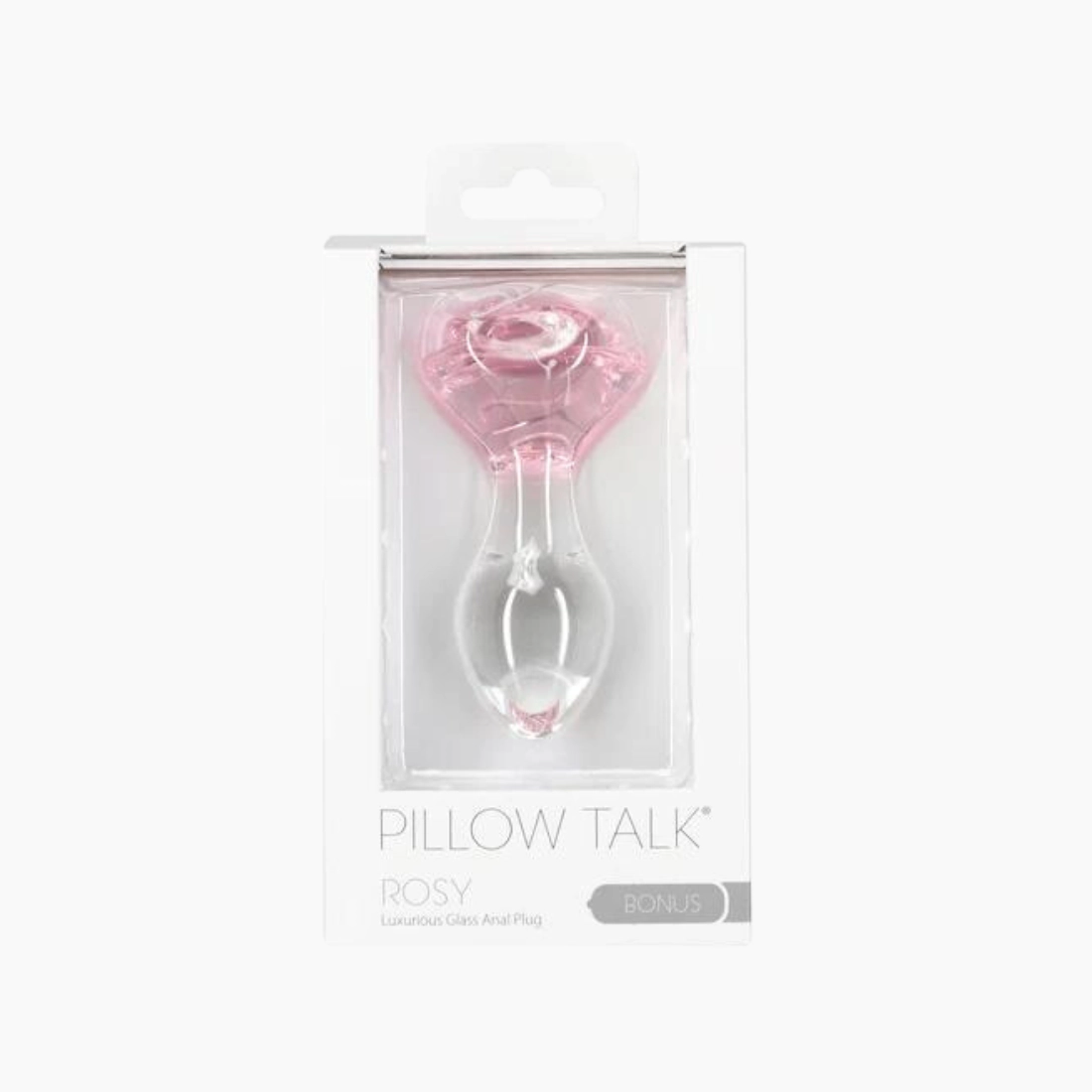 Rosy Glass Anal Plug