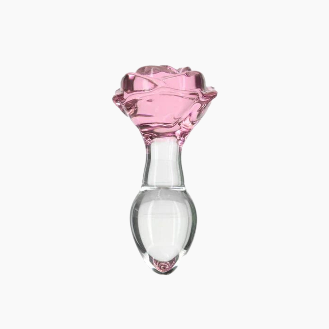 Rosy Glass Anal Plug