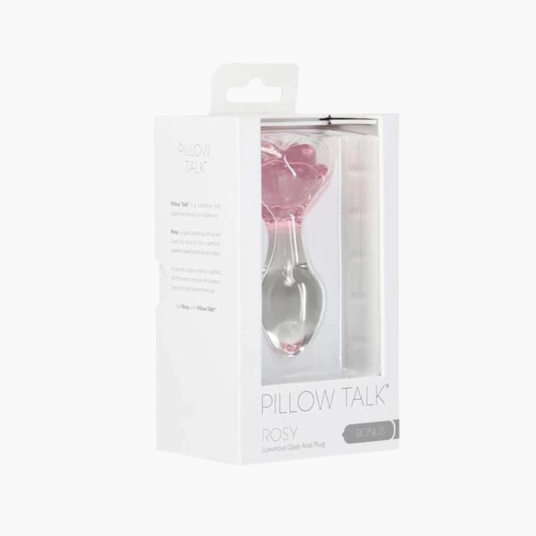 Rosy Glass Anal Plug
