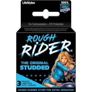 Rough Rider Studded Condoms: Exciting Sensations with Thrilling Studs