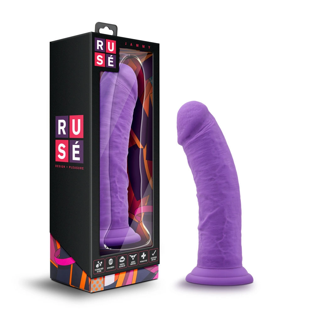 Ruse Jammy: 7.5-Inch Curvy Suction Cup Dildo for G-Spot Fun
