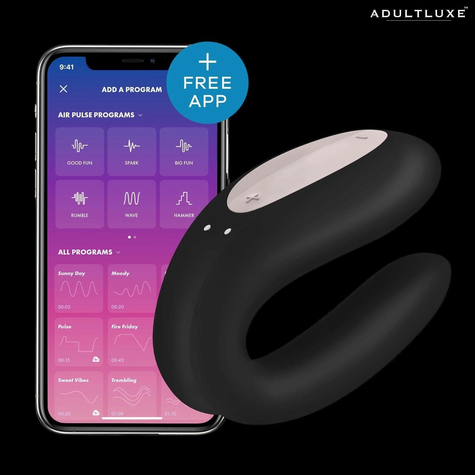 Satisfyer Double Joy Remote Control Vibrator With App