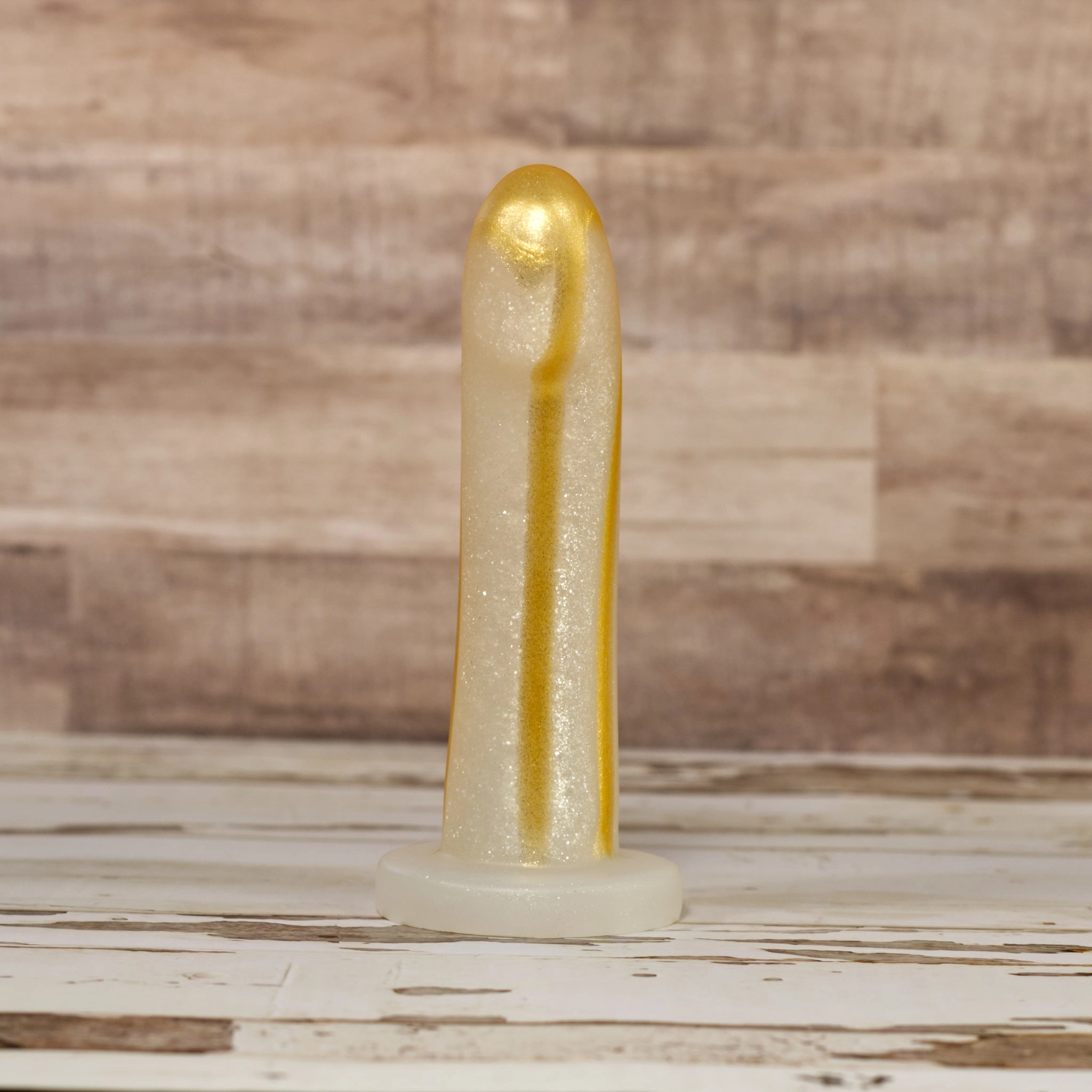 Sidekick Small - Silver Gold Sparkle Drip Coloration