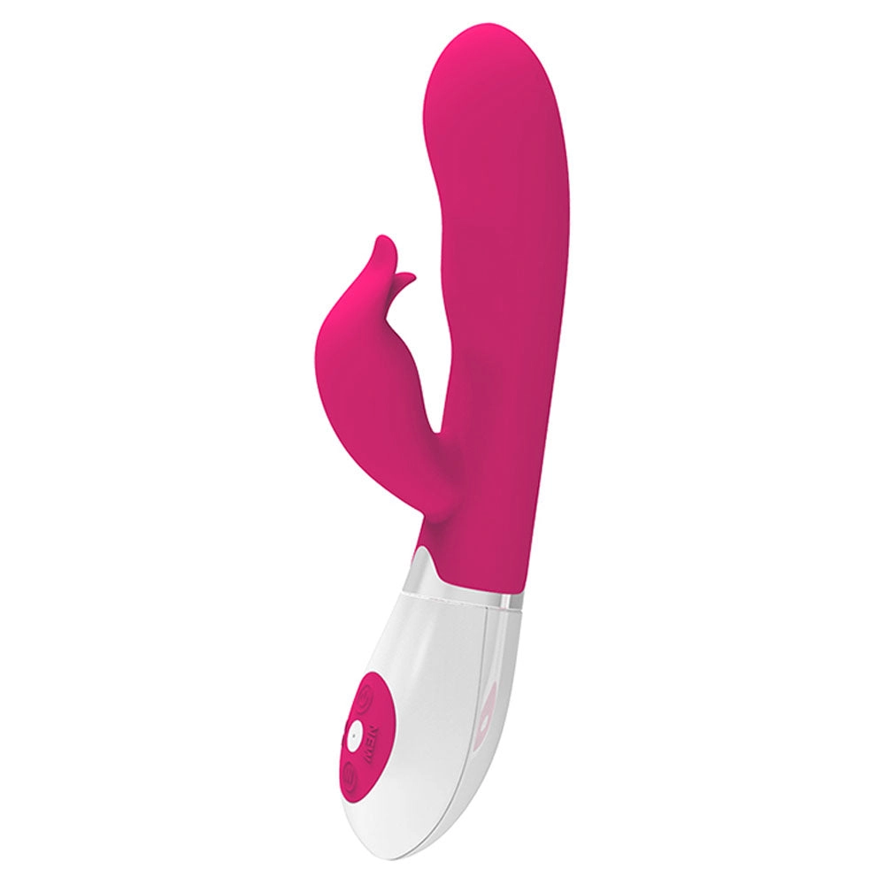 Silicone Rabbit Vibrator with 30 Vibration Modes for G-Spot and Clitoral Pleasure