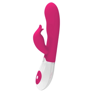 Silicone Rabbit Vibrator with 30 Vibration Modes for G-Spot and Clitoral Pleasure